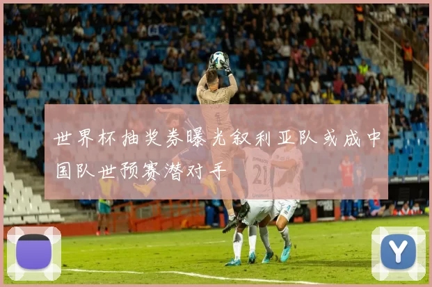 世界杯抽奖券曝光叙利亚队或成中国队世预赛潜对手